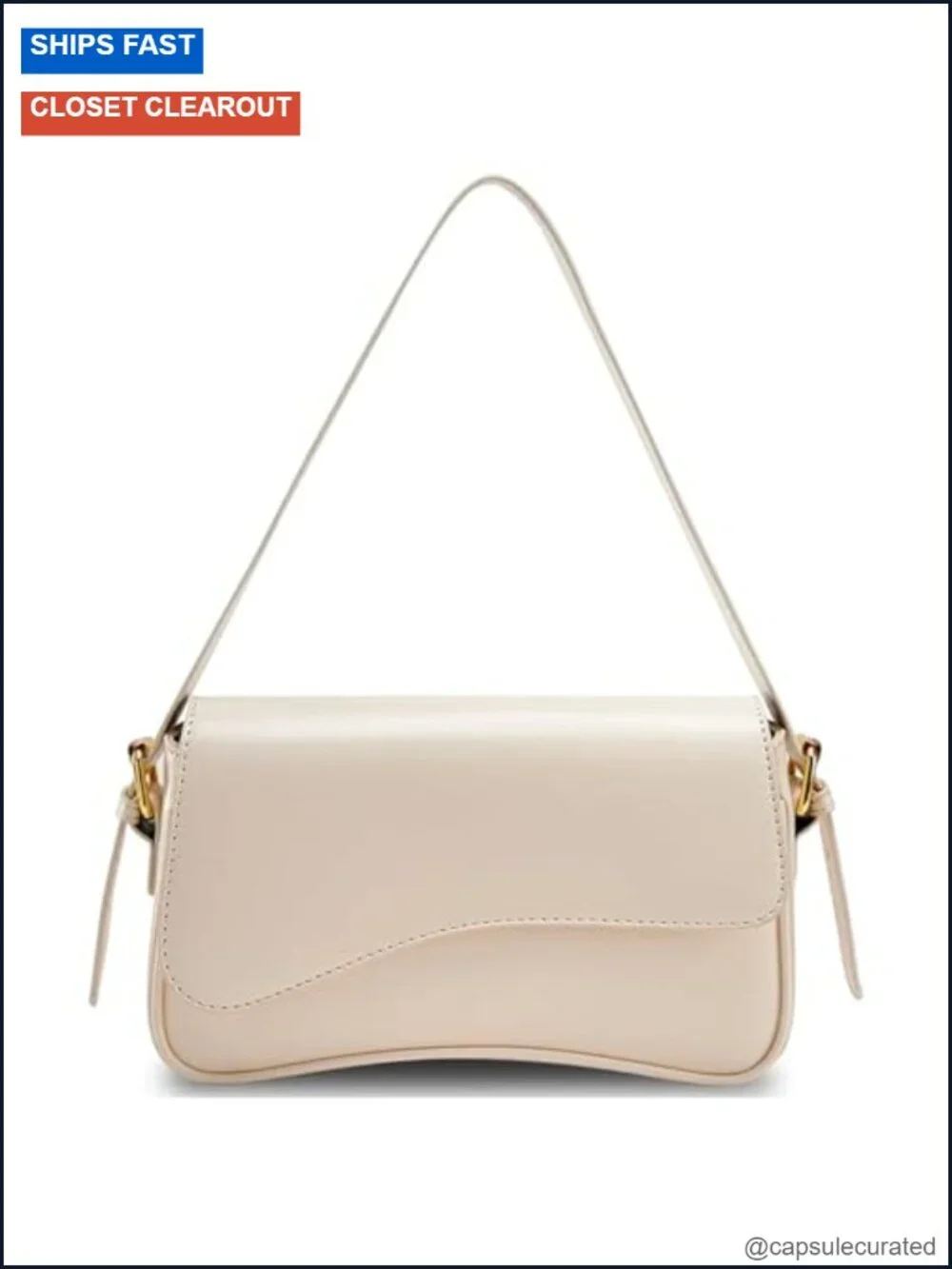 PU Leather Hobo Handbag with 2 Straps, Designer Style Shoulder Bag